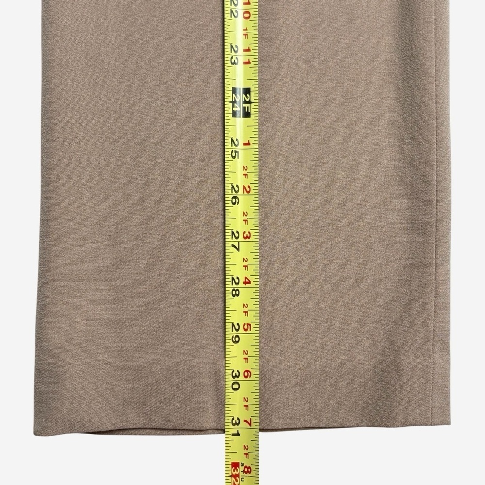 Tahari ASL Tailored Cargo Pants Size 2 Mid Rise Tan Utility Chic Business Casual - Picture 8 of 11